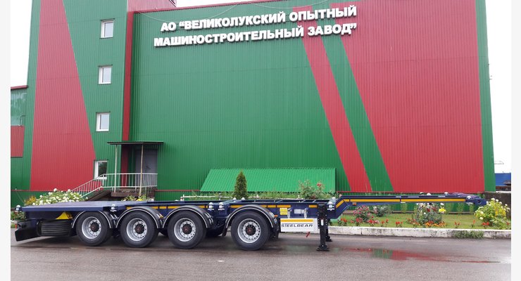 Полуприцеп-контейнеровоз STEELBEAR PF-41N-6 — боковой вид